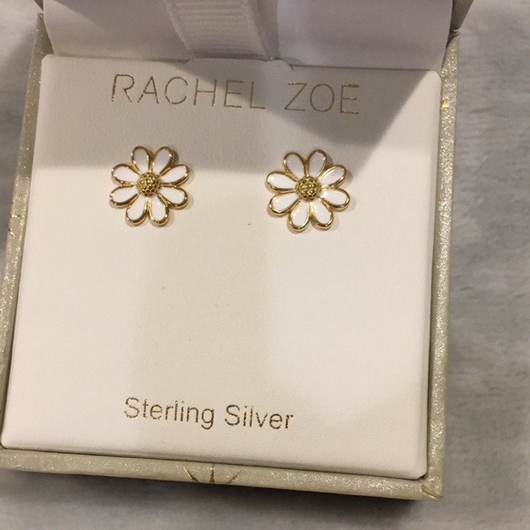 Rachel Zoe Jewelry Rachel Zoe Sterling Silver White Daisy Flower